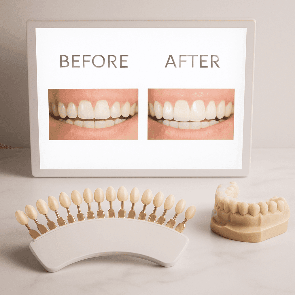 A radiant smile after a cosmetic dentistry makeover
