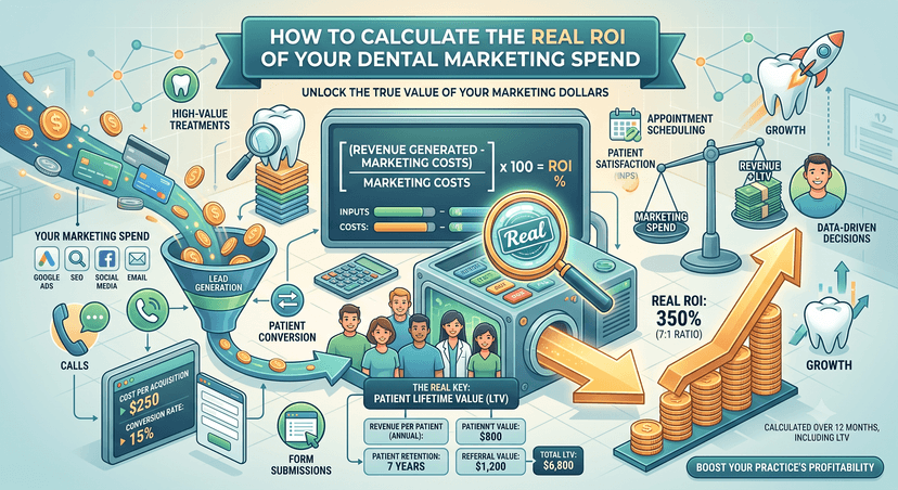calculate dental marketing roi