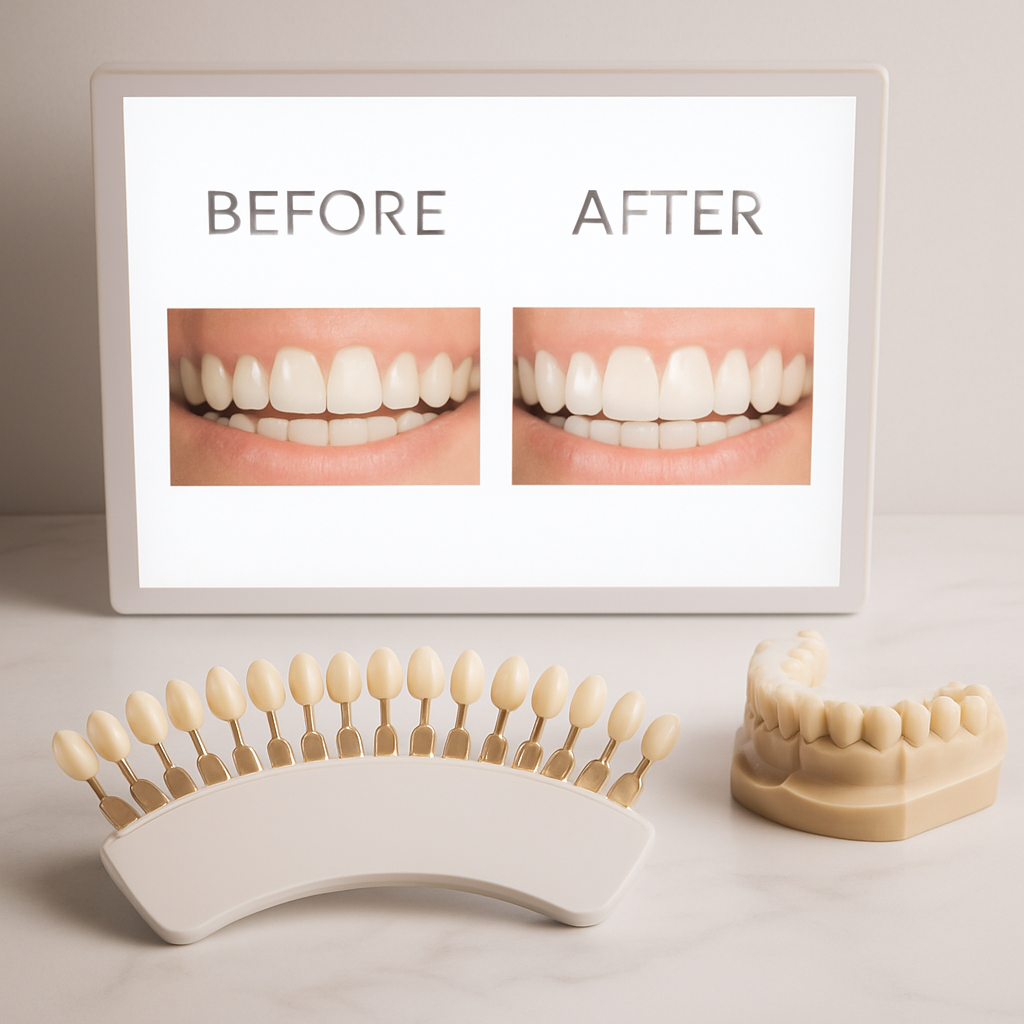 A radiant smile after a cosmetic dentistry makeover
